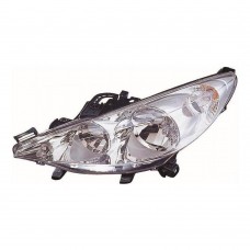 Peugeot 207 2006-2013 Halogen Head Lamp Unit Passenger Side